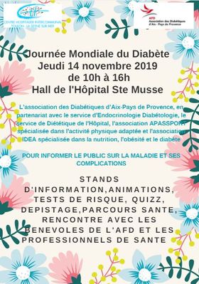 La Journée Mondiale du Diabète La Journée Mondiale du Diabète